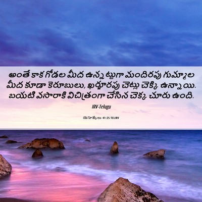 Picture 06 - యెహెజ్కేలు 41:25 TELIRV - అంతే కాక గోడల మీద - Bible Verse Picture