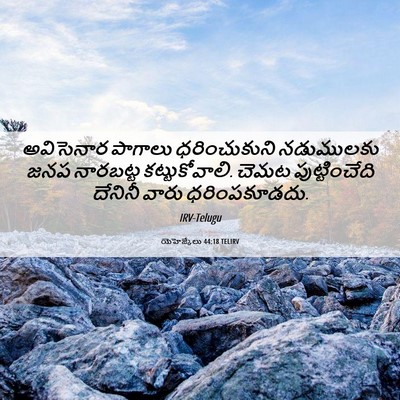 Picture 06 - యెహెజ్కేలు 44:18 TELIRV - అవిసెనార పాగాలు - Bible Verse Picture
