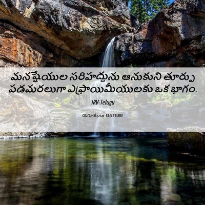 Picture 06 - యెహెజ్కేలు 48:5 TELIRV - మనష్షేయుల - Bible Verse Picture