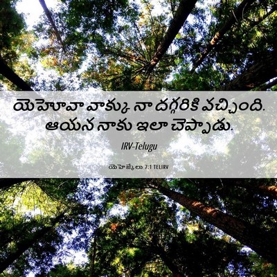 Picture 06 - యెహెజ్కేలు 7:1 TELIRV - యెహోవా వాక్కు నా - Bible Verse Picture