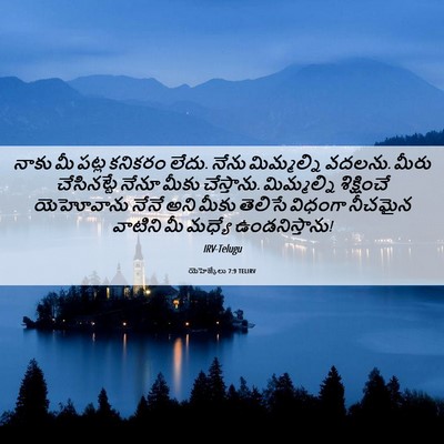 Picture 06 - యెహెజ్కేలు 7:9 TELIRV - నాకు మీ పట్ల - Bible Verse Picture