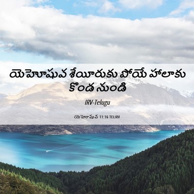 Picture 06 - యెహోషువ 11:16 TELIRV - యెహోషువ శేయీరుకు - Bible Verse Picture