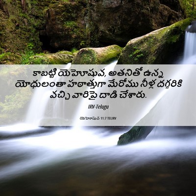 Picture 06 - యెహోషువ 11:7 TELIRV - కాబట్టి యెహోషువ, - Bible Verse Picture
