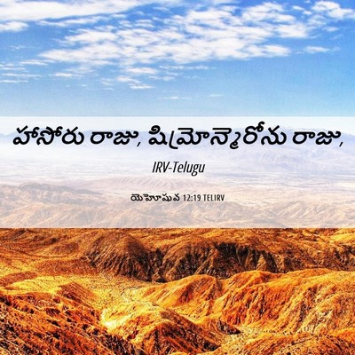 Picture 06 - యెహోషువ 12:19 TELIRV - హాసోరు రాజు, - Bible Verse Picture