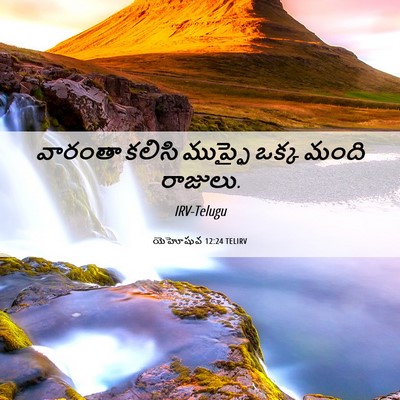 Picture 06 - యెహోషువ 12:24 TELIRV - వారంతా కలిసి - Bible Verse Picture