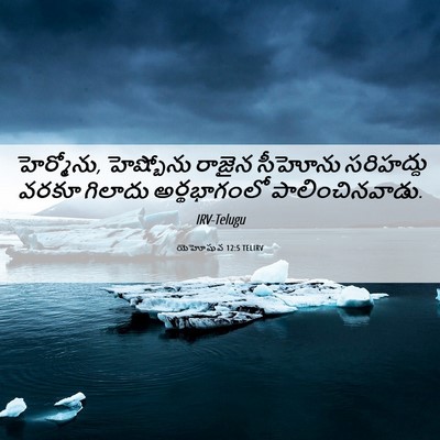 Picture 06 - యెహోషువ 12:5 TELIRV - హెర్మోను, - Bible Verse Picture