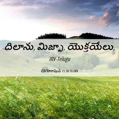 Picture 06 - యెహోషువ 15:38 TELIRV - దిలాను, మిజ్పా, - Bible Verse Picture