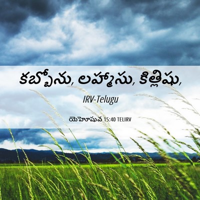 Picture 06 - యెహోషువ 15:40 TELIRV - కబ్బోను, లహ్మాసు, - Bible Verse Picture