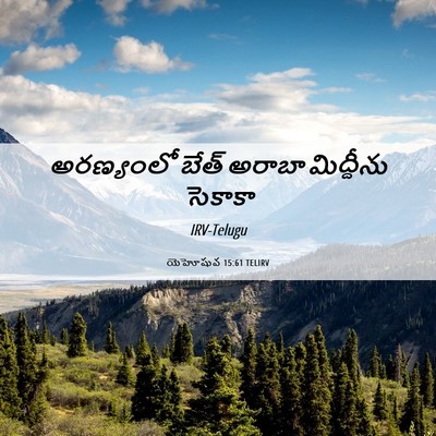 Picture 06 - యెహోషువ 15:61 TELIRV - అరణ్యంలో బేత్ - Bible Verse Picture
