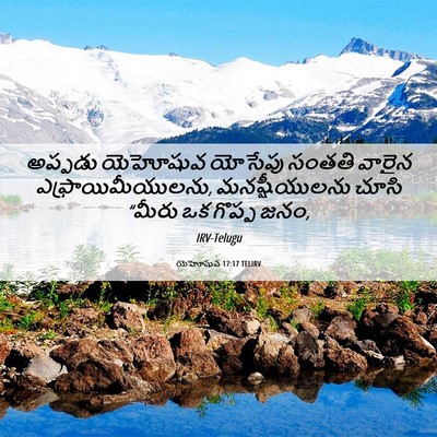 Picture 06 - యెహోషువ 17:17 TELIRV - అప్పడు యెహోషువ - Bible Verse Picture