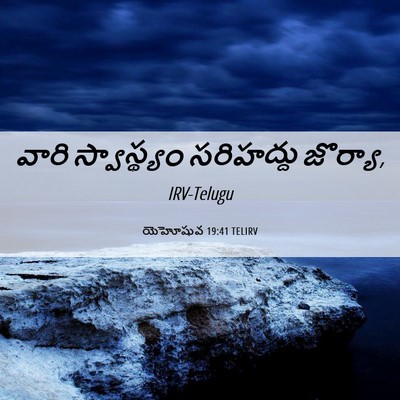 Picture 06 - యెహోషువ 19:41 TELIRV - వారి స్వాస్థ్యం - Bible Verse Picture