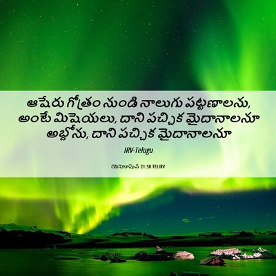 Picture 06 - యెహోషువ 21:30 TELIRV - ఆషేరు గోత్రం - Bible Verse Picture