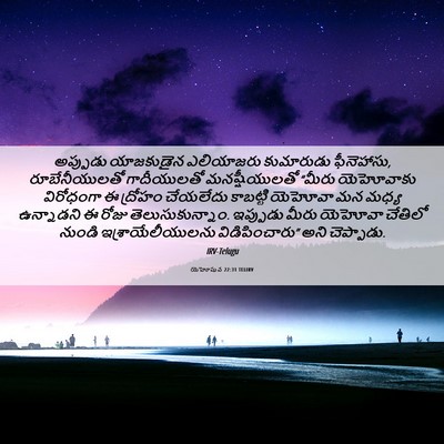 Picture 06 - యెహోషువ 22:31 TELIRV - అప్పుడు యాజకుడైన - Bible Verse Picture