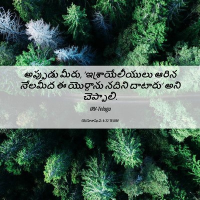 Picture 06 - యెహోషువ 4:22 TELIRV - అప్పుడు మీరు, - Bible Verse Picture