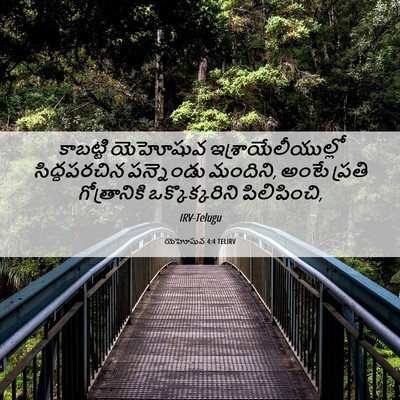 Picture 06 - యెహోషువ 4:4 TELIRV - కాబట్టి యెహోషువ - Bible Verse Picture