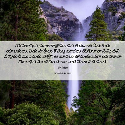 Picture 06 - యెహోషువ 6:8 TELIRV - యెహోషువ - Bible Verse Picture