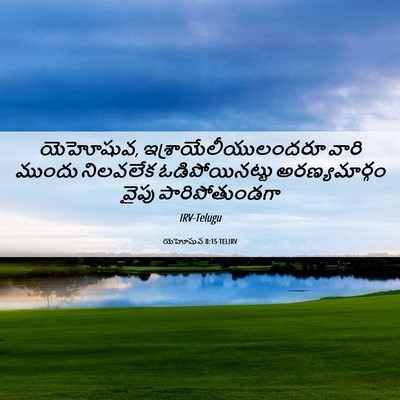 Picture 06 - యెహోషువ 8:15 TELIRV - యెహోషువ, - Bible Verse Picture