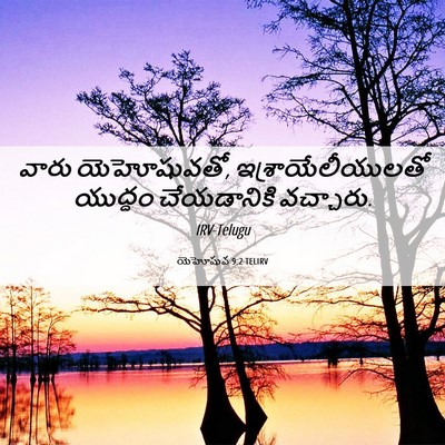 Picture 06 - యెహోషువ 9:2 TELIRV - వారు యెహోషువతో, - Bible Verse Picture
