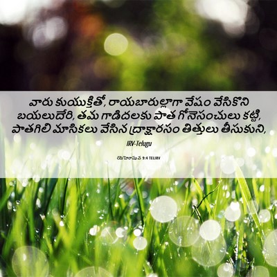 Picture 06 - యెహోషువ 9:4 TELIRV - వారు కుయుక్తితో, - Bible Verse Picture