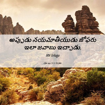 Picture 06 - యోబు 11:1 TELIRV - అప్పుడు - Bible Verse Picture