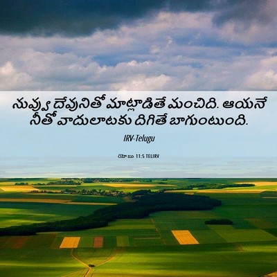 Picture 06 - యోబు 11:5 TELIRV - నువ్వు దేవునితో - Bible Verse Picture