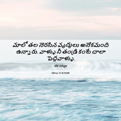 Picture 06 - యోబు 15:10 TELIRV - మాలో తల నెరసిన - Bible Verse Picture