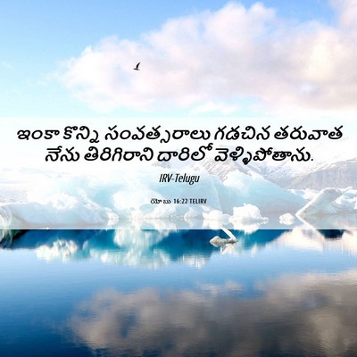 Picture 06 - యోబు 16:22 TELIRV - ఇంకా కొన్ని - Bible Verse Picture