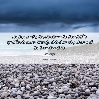 Picture 06 - యోబు 17:4 TELIRV - నువ్వు వాళ్ళ - Bible Verse Picture