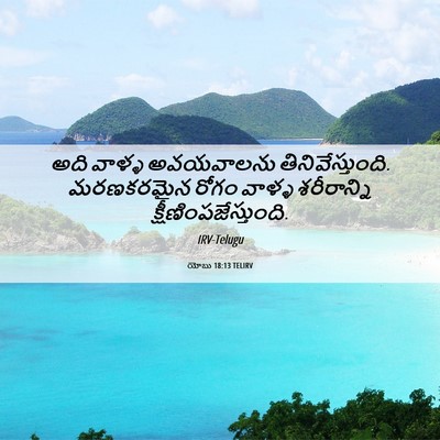 Picture 06 - యోబు 18:13 TELIRV - అది వాళ్ళ - Bible Verse Picture