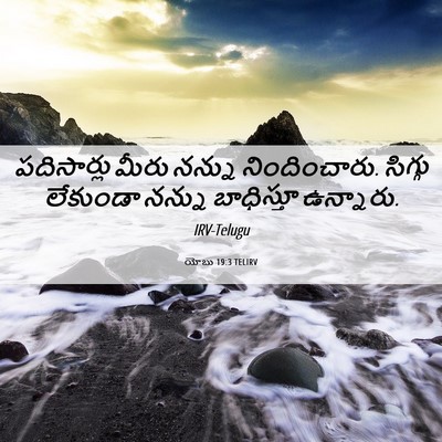 Picture 06 - యోబు 19:3 TELIRV - పదిసార్లు మీరు - Bible Verse Picture