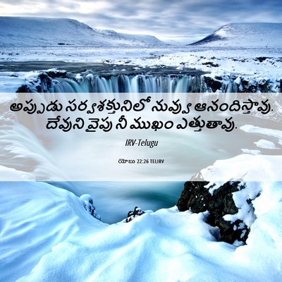Picture 06 - యోబు 22:26 TELIRV - అప్పుడు - Bible Verse Picture