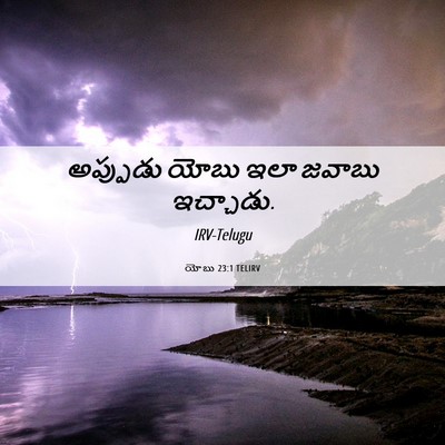 Picture 06 - యోబు 23:1 TELIRV - అప్పుడు యోబు ఇలా - Bible Verse Picture