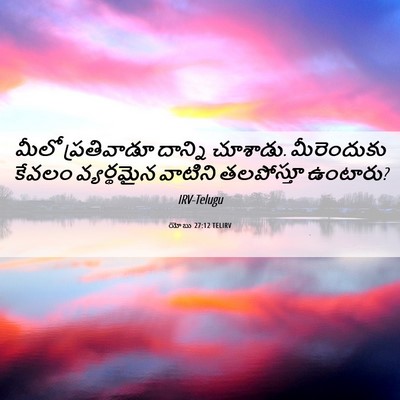 Picture 06 - యోబు 27:12 TELIRV - మీలో ప్రతివాడూ - Bible Verse Picture