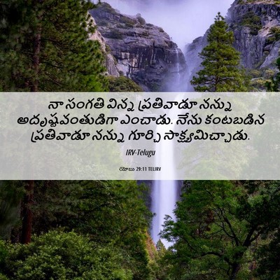 Picture 06 - యోబు 29:11 TELIRV - నా సంగతి విన్న - Bible Verse Picture