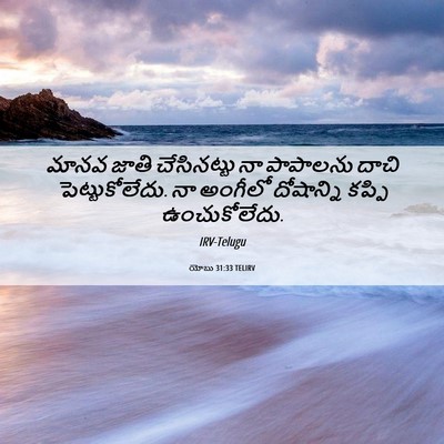Picture 06 - యోబు 31:33 TELIRV - మానవ జాతి - Bible Verse Picture