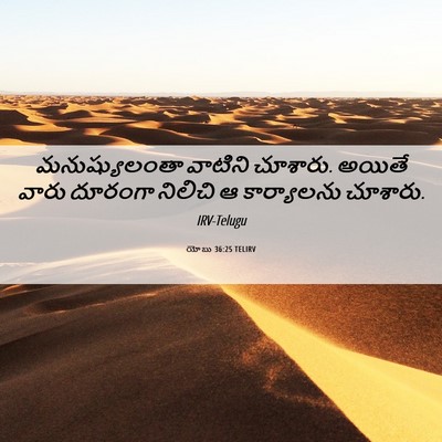 Picture 06 - యోబు 36:25 TELIRV - మనుష్యులంతా - Bible Verse Picture
