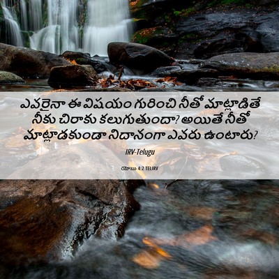 Picture 06 - యోబు 4:2 TELIRV - ఎవరైనా ఈ విషయం - Bible Verse Picture