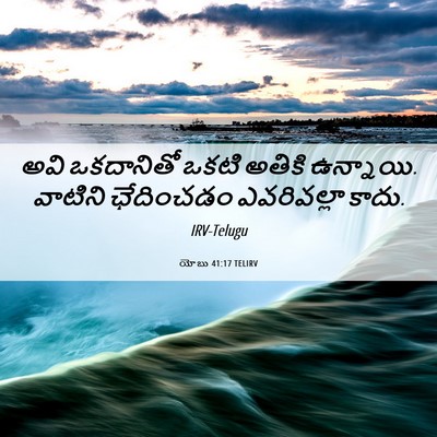 Picture 06 - యోబు 41:17 TELIRV - అవి ఒకదానితో ఒకటి - Bible Verse Picture
