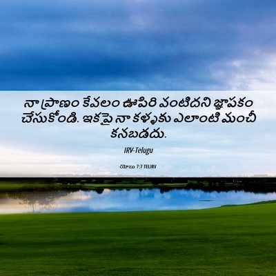 Picture 06 - యోబు 7:7 TELIRV - నా ప్రాణం కేవలం - Bible Verse Picture