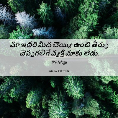 Picture 06 - యోబు 9:33 TELIRV - మా ఇద్దరి మీద - Bible Verse Picture