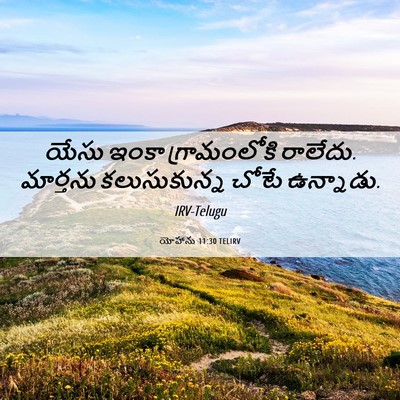 Picture 06 - యోహాను 11:30 TELIRV - యేసు ఇంకా - Bible Verse Picture