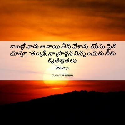 Picture 06 - యోహాను 11:41 TELIRV - కాబట్టి వారు ఆ - Bible Verse Picture