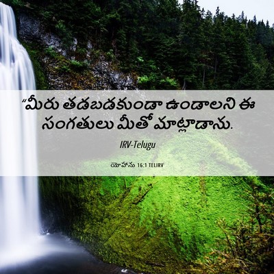 Picture 06 - యోహాను 16:1 TELIRV - “మీరు తడబడకుండా - Bible Verse Picture