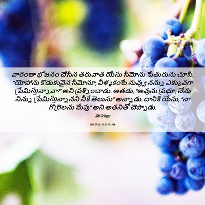 Picture 06 - యోహాను 21:15 TELIRV - వారంతా భోజనం - Bible Verse Picture