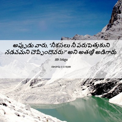 Picture 06 - యోహాను 5:12 TELIRV - అప్పుడు వారు, - Bible Verse Picture
