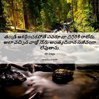 Picture 06 - యోహాను 6:44 TELIRV - తండ్రి - Bible Verse Picture