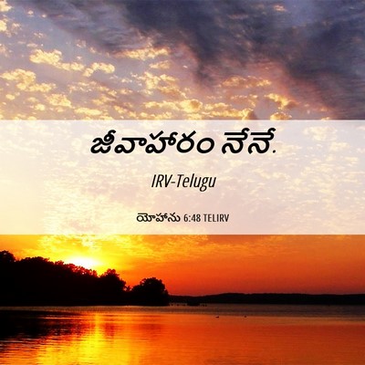 Picture 06 - యోహాను 6:48 TELIRV - జీవాహారం - Bible Verse Picture