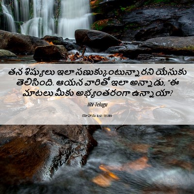 Picture 06 - యోహాను 6:61 TELIRV - తన శిష్యులు ఇలా - Bible Verse Picture