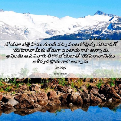 Picture 06 - రూతు 2:4 TELIRV - బోయజు బేత్లెహేము - Bible Verse Picture