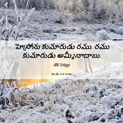 Picture 06 - రూతు 4:19 TELIRV - హెస్రోను కుమారుడు - Bible Verse Picture